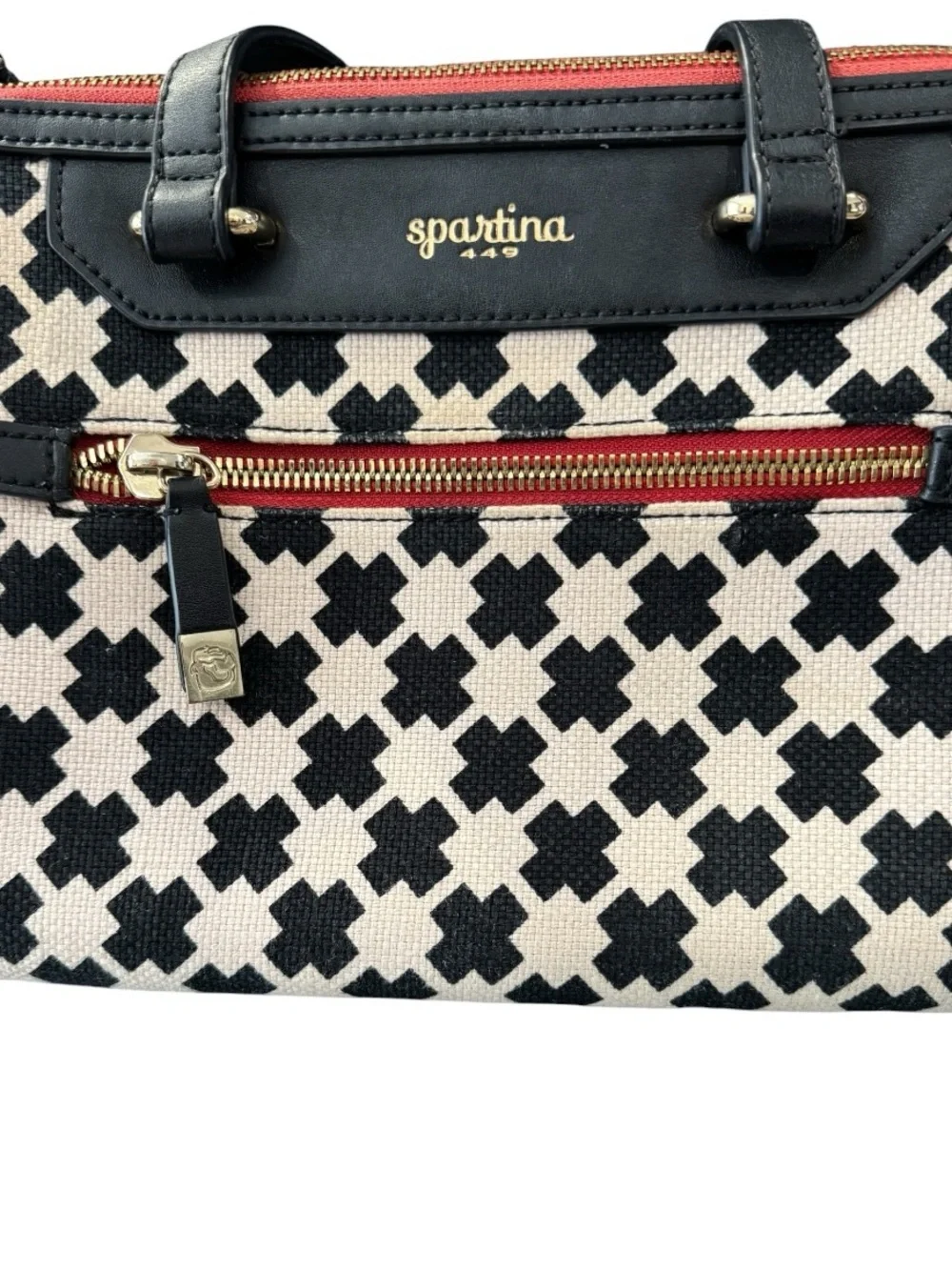 Spartina 449 Ellis Bella Black & White Shoulder Bag